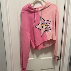 Pink Star Hoodie Sweater